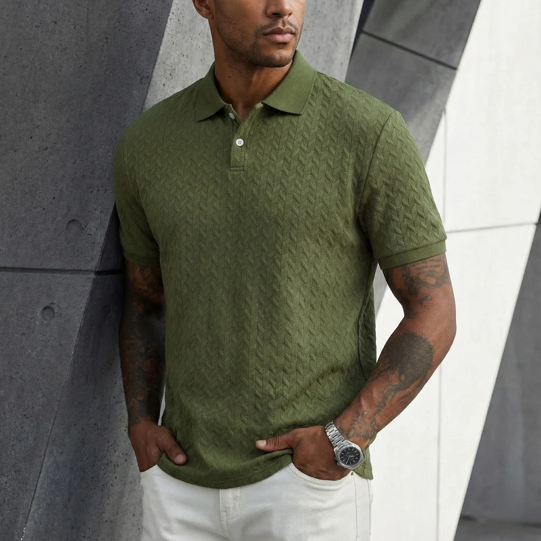 Milano Struktur-Poloshirt