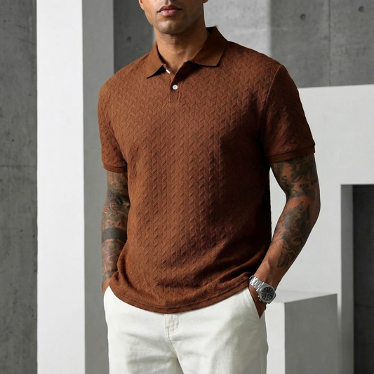 Milano Struktur-Poloshirt