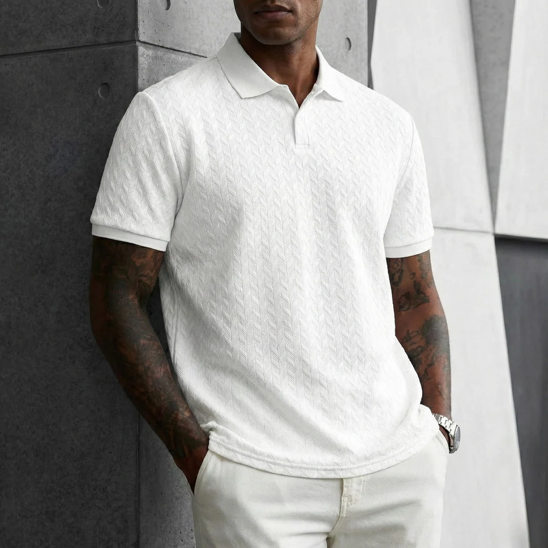 Milano Struktur-Poloshirt